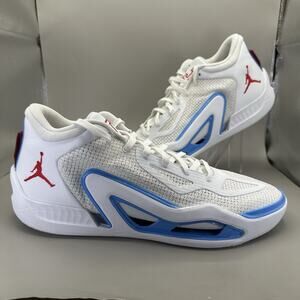 Jordan White Athletic Shoes with Dynamic Design